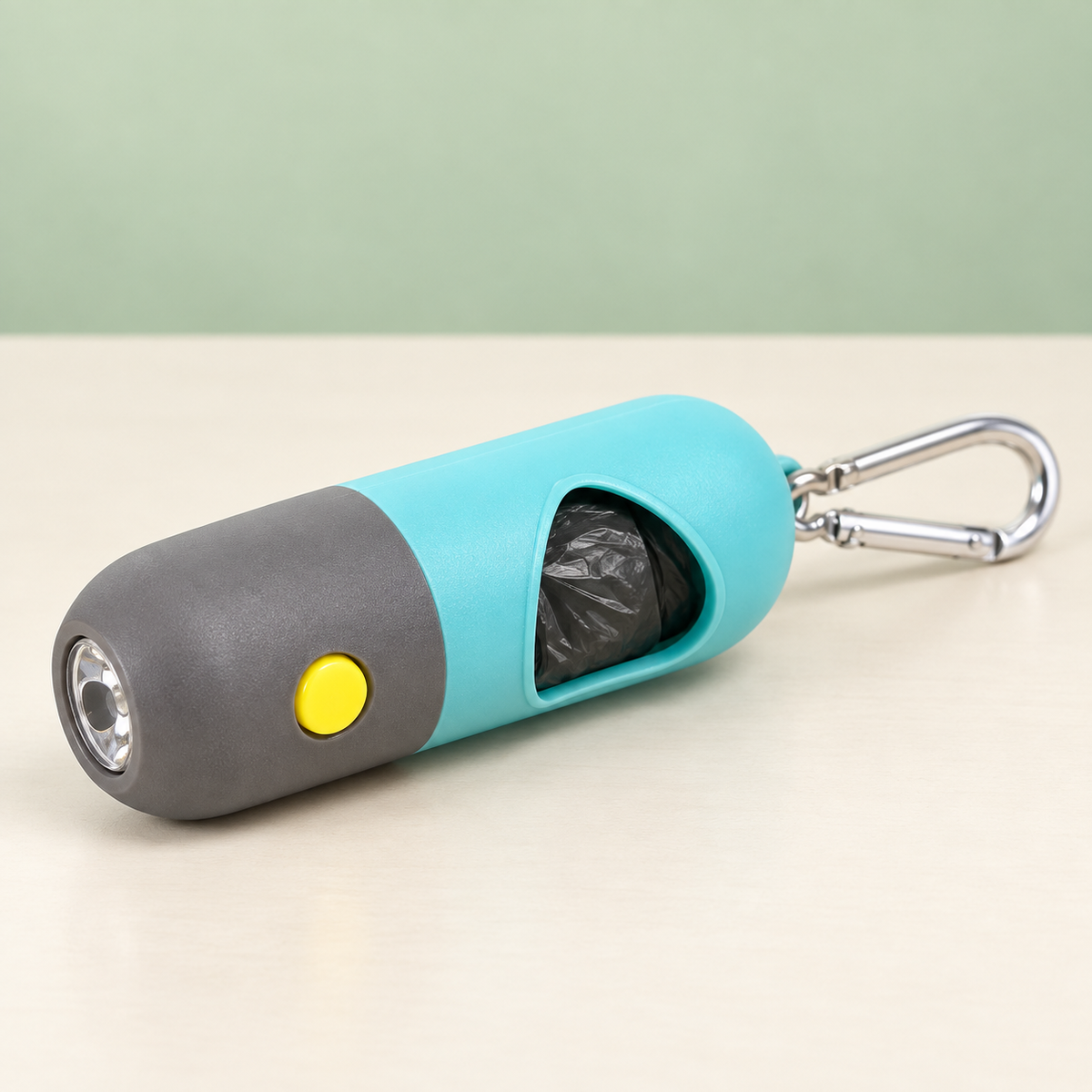 Dispensador de bolsas con linterna para perros