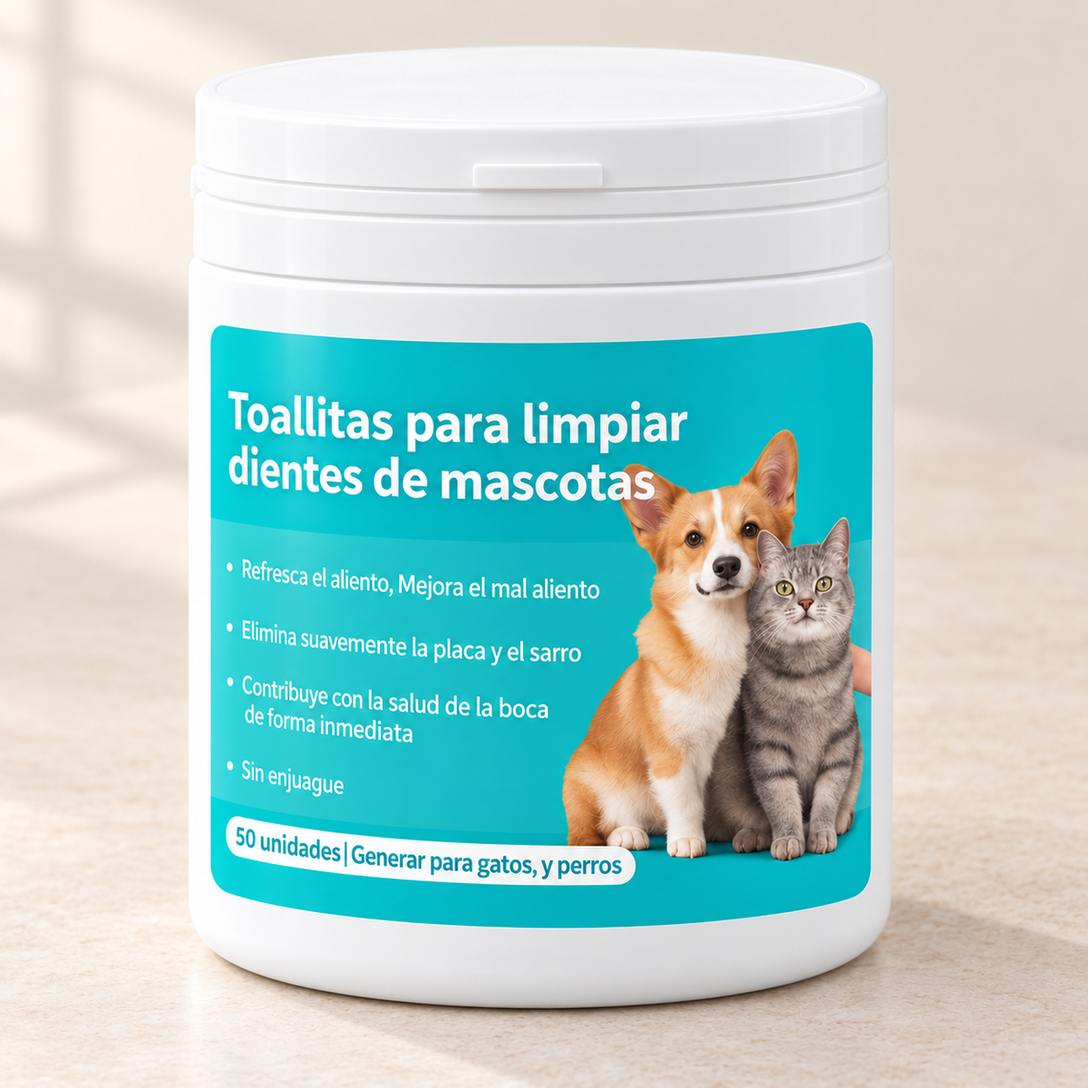 Toallas de Limpieza Dental para Mascotas