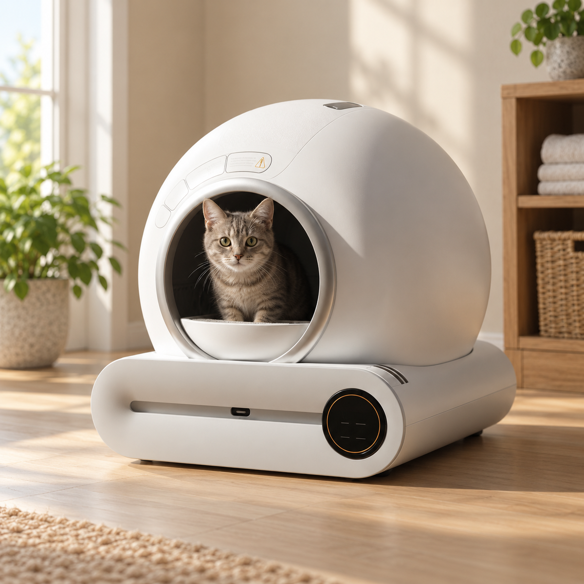 Arenero Automático para Gatos con App y Wi-Fi