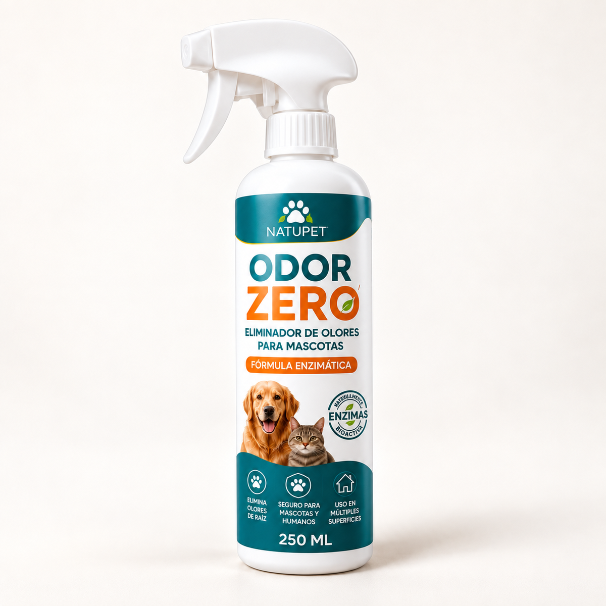 ODOR ZERO — Eliminador de olores para mascotas, 250 ml