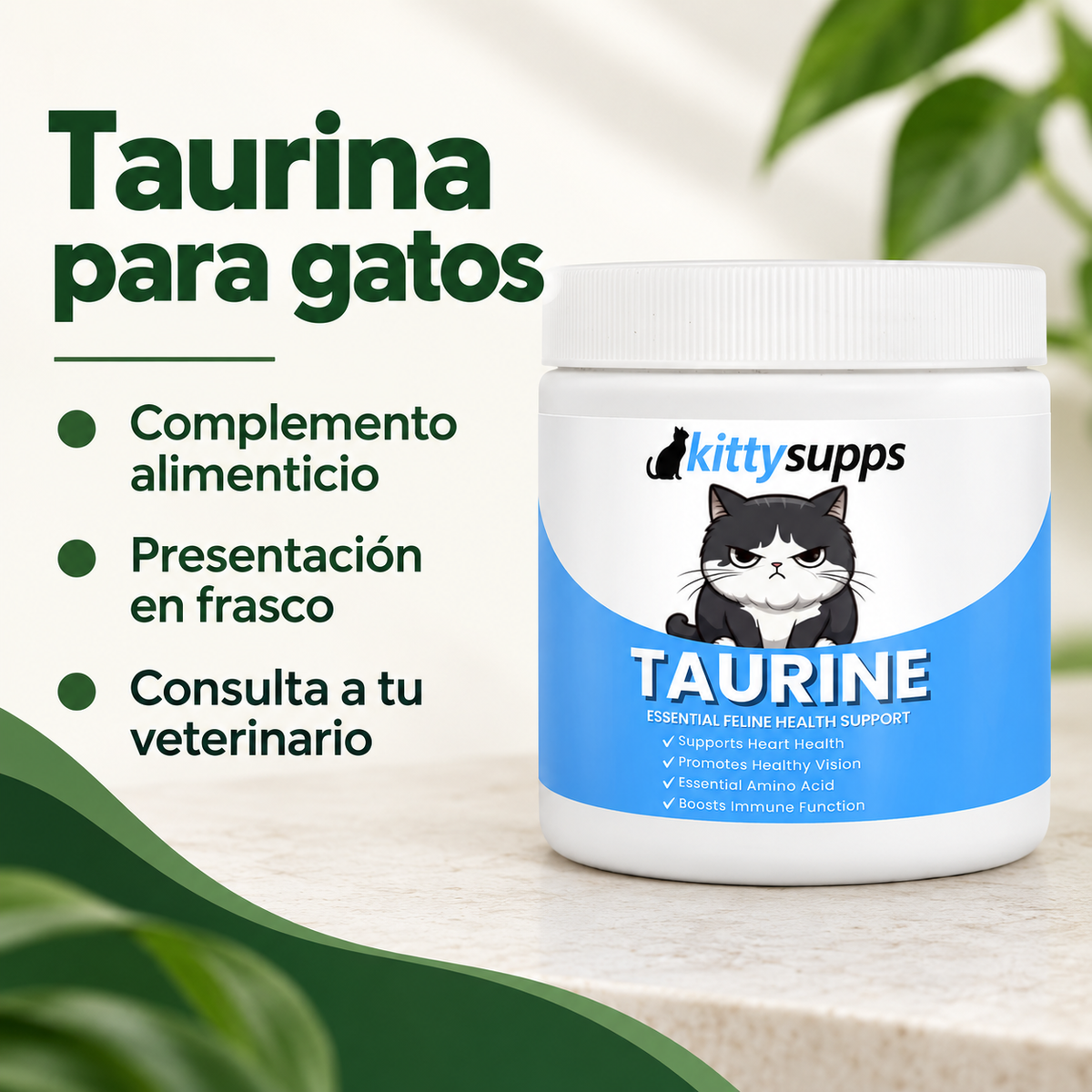 Taurina para Gatos KittySupps