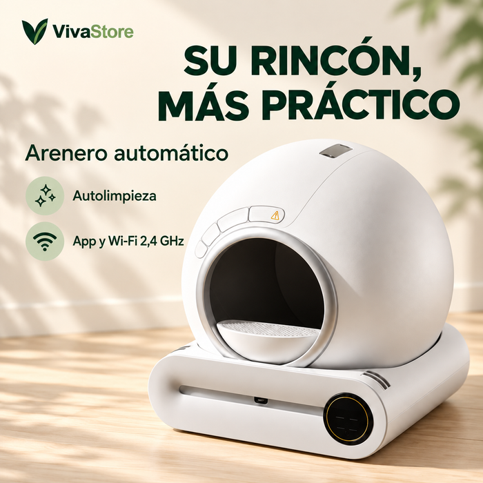 Arenero Automático para Gatos con App y Wi-Fi