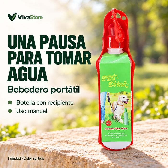 Bebedero Portátil para Paseos con Mascotas
