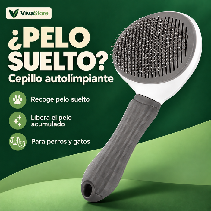 Cepillo Autolimpiante para Perros y Gatos