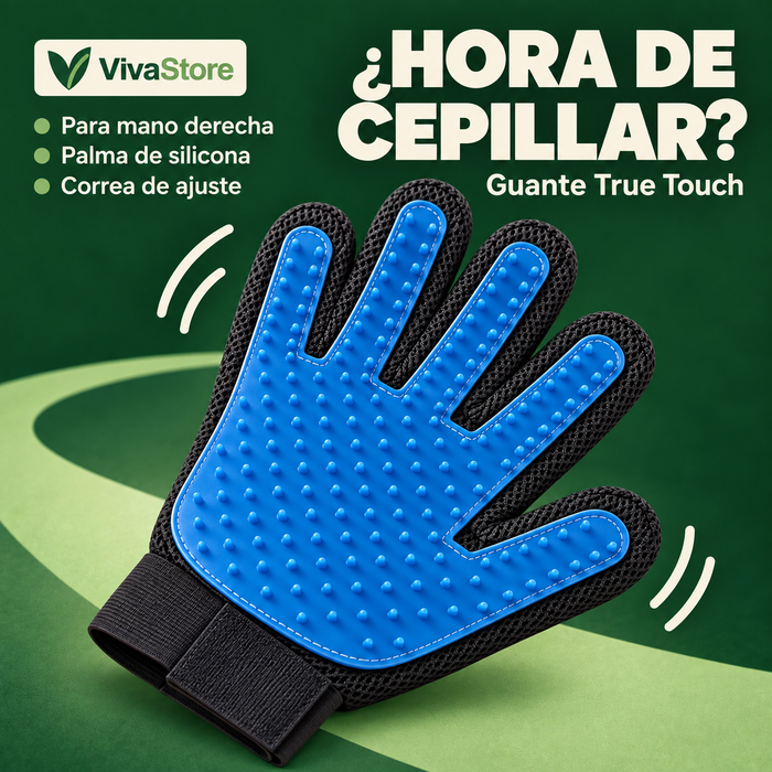 Guante de Cepillado True Touch para Perros y Gatos — Mano Derecha