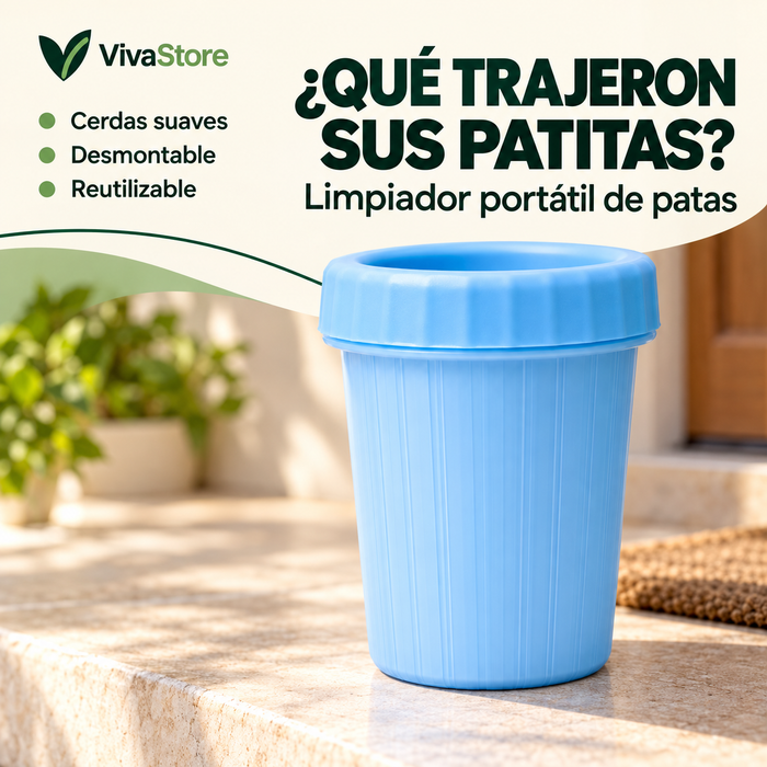 Limpiador Portátil de Patas para Perros y Gatos