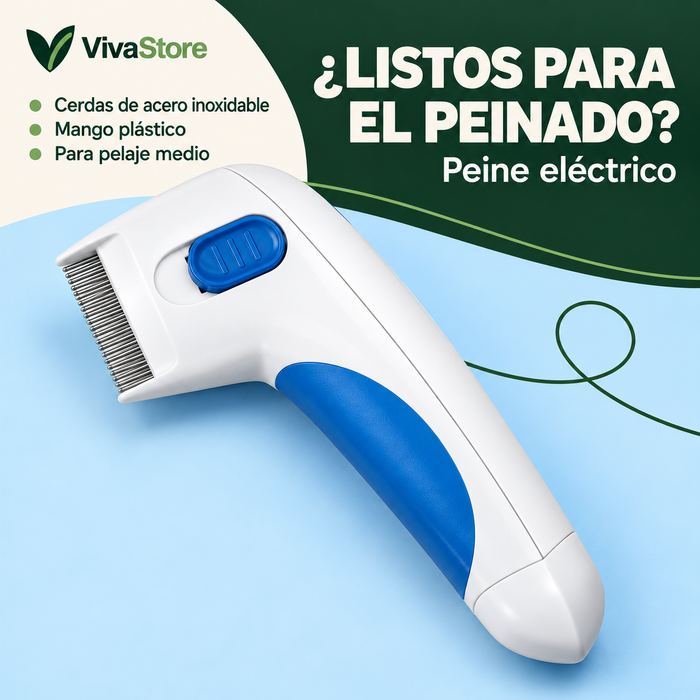 Peine eléctrico matapulgas